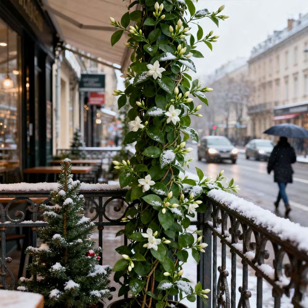 Perfume Jasmine Seeds – Winter Planting, Perennial Blooms & Fragrant Garden Elegance (Only seeds, without flower pot)