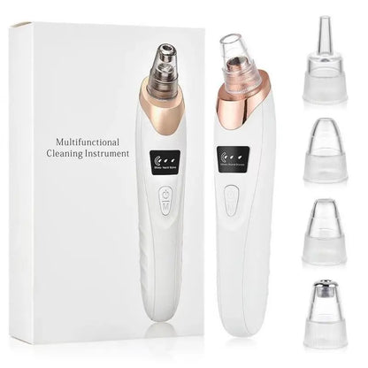 Rechargeable Electric Blackhead Remover, 3-Level Suction, Facial Care Tool