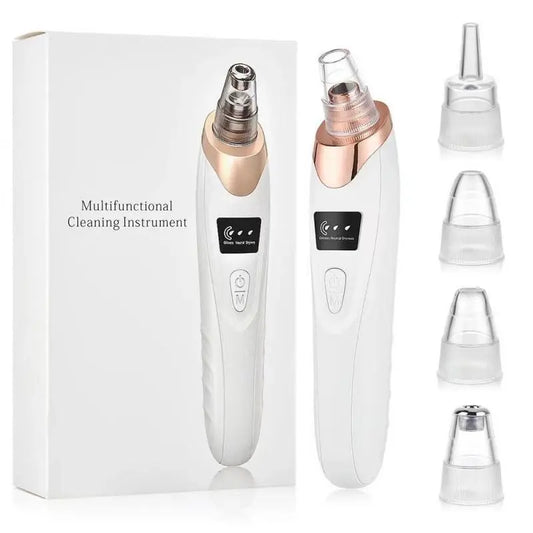 Rechargeable Electric Blackhead Remover, 3-Level Suction, Facial Care Tool