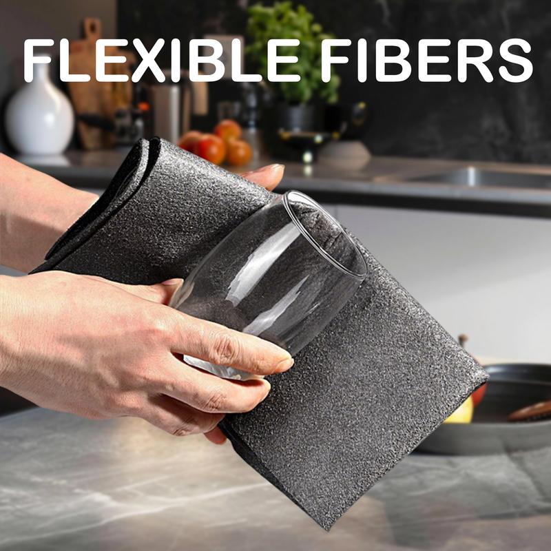 🔥 10-Pack Reusable Thickened Microfiber Cleaning Cloths – Streak-Free Magic Wipes for Glass, Windows & Cars