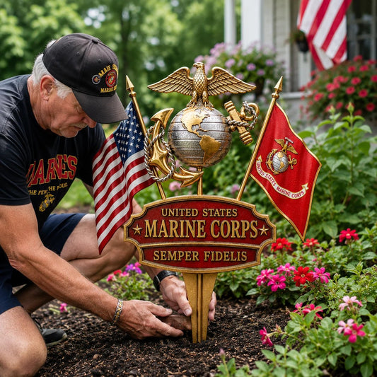 🎖️US Military Branch Tribute Garden Stake Collection