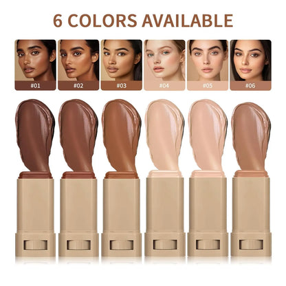 Foundation,Beauty Skin Tint, Full Coverage Serum Skin Tint,4 in 1 Foundation Moisturizing Stick Foundations Face Stick