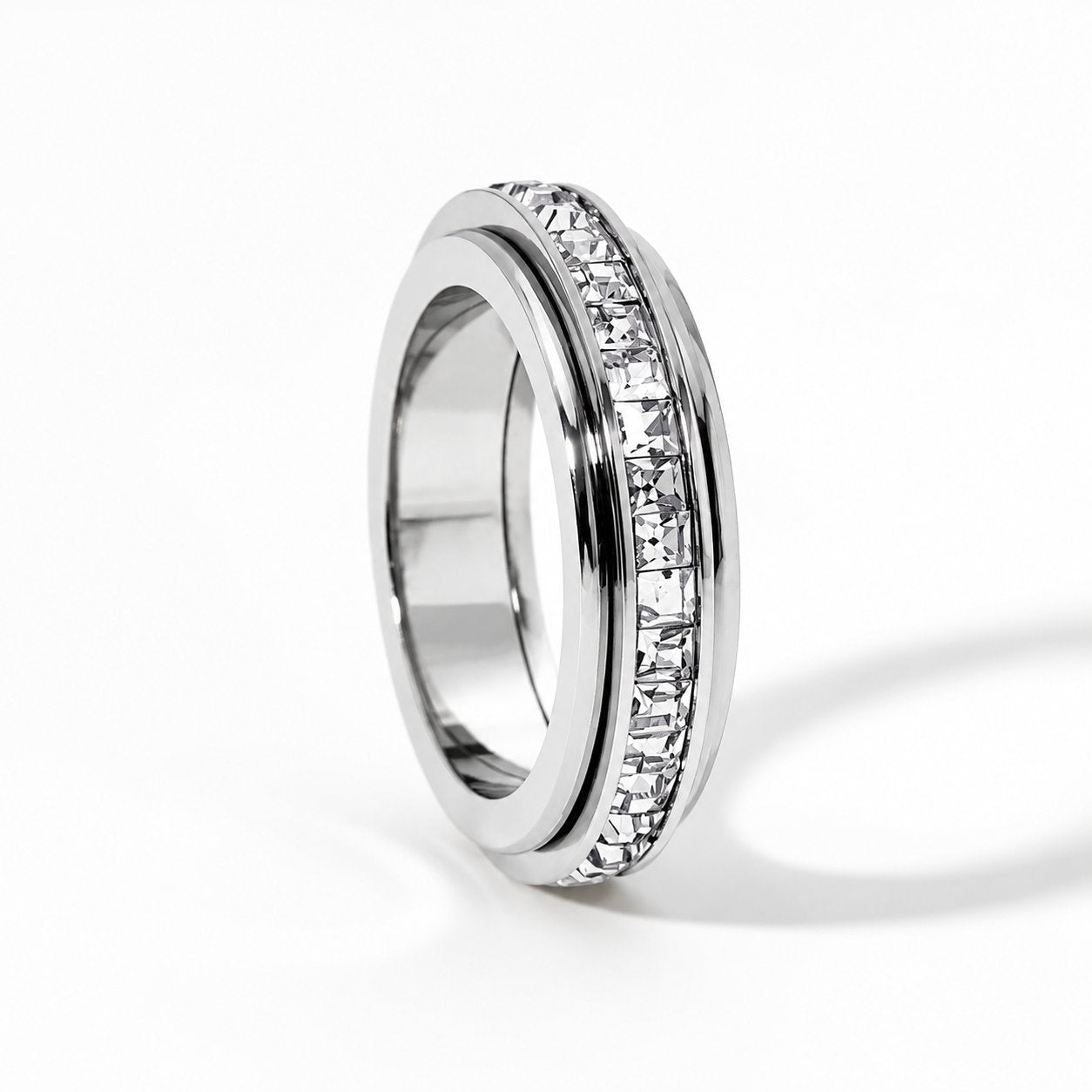 Crystal 360° Calming Spinner Ring