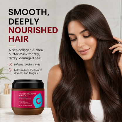Collagen Shea Butter Hair Mask - Deep Repair & Hydration Treatment