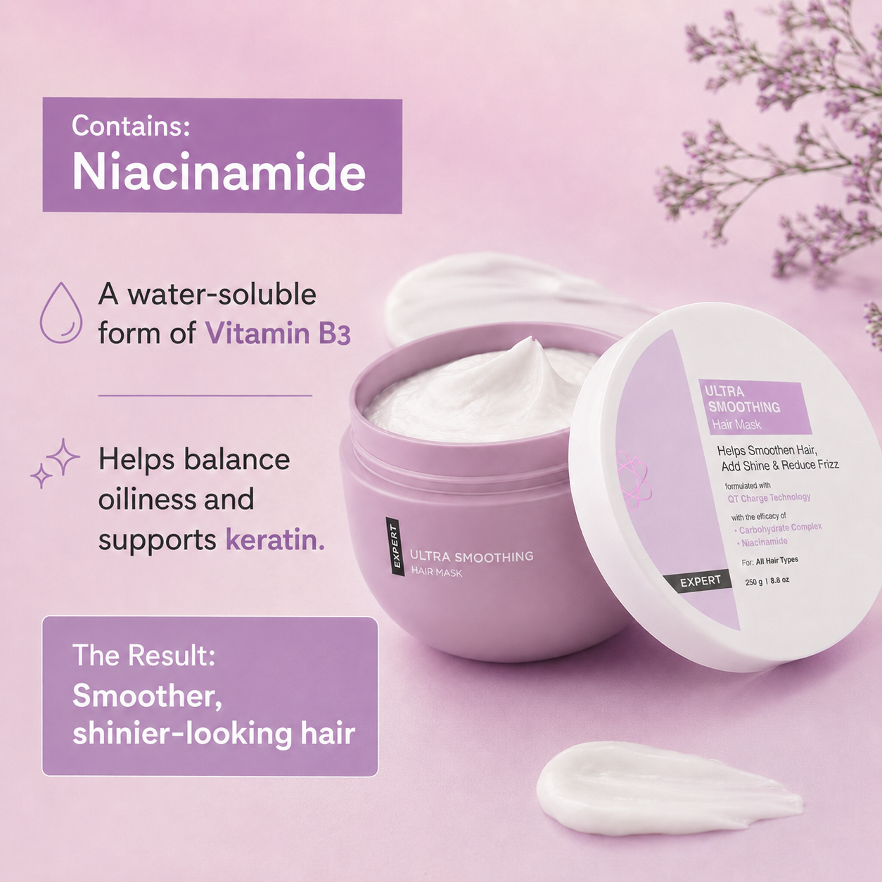 Ultra-Smoothing Hair Mask & Serum Set – 2-Step Care Duo for Dry, Frizzy & Damaged-Looking Hair