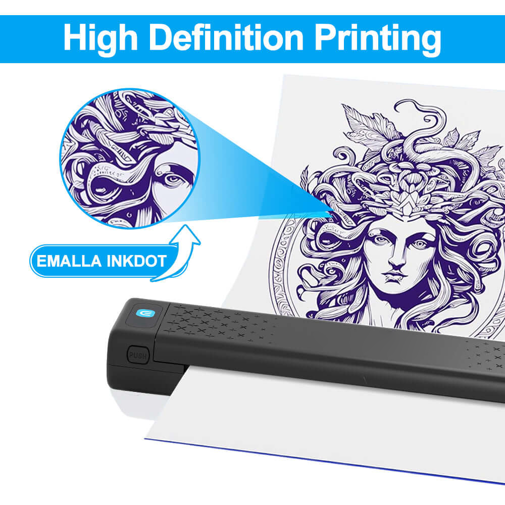 Wireless Tattoo Stencil Thermal Printer – Instant Phone-to-Stencil Printing