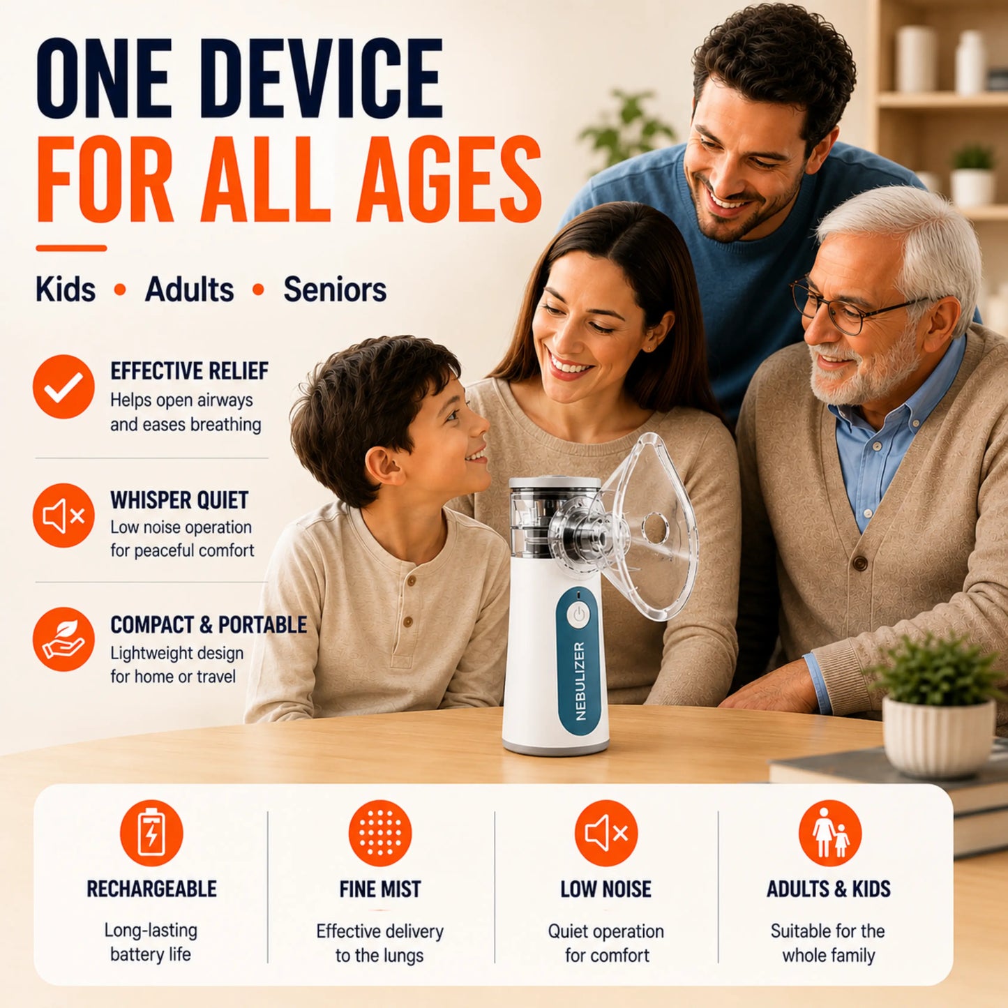 Handheld Portable Nebuliser