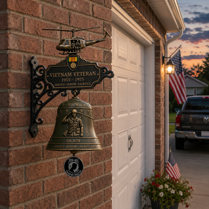 🔔 Veteran Tribute Wall Bell 🎖️