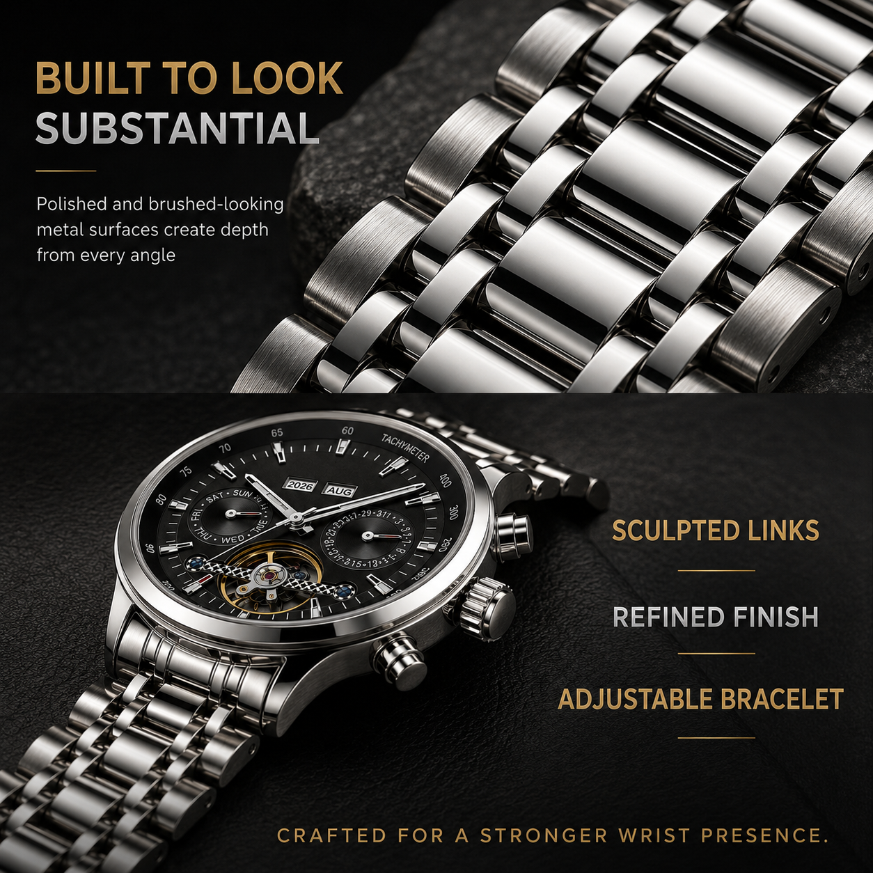⌚High-End Skeleton Tourbillon Watch💎