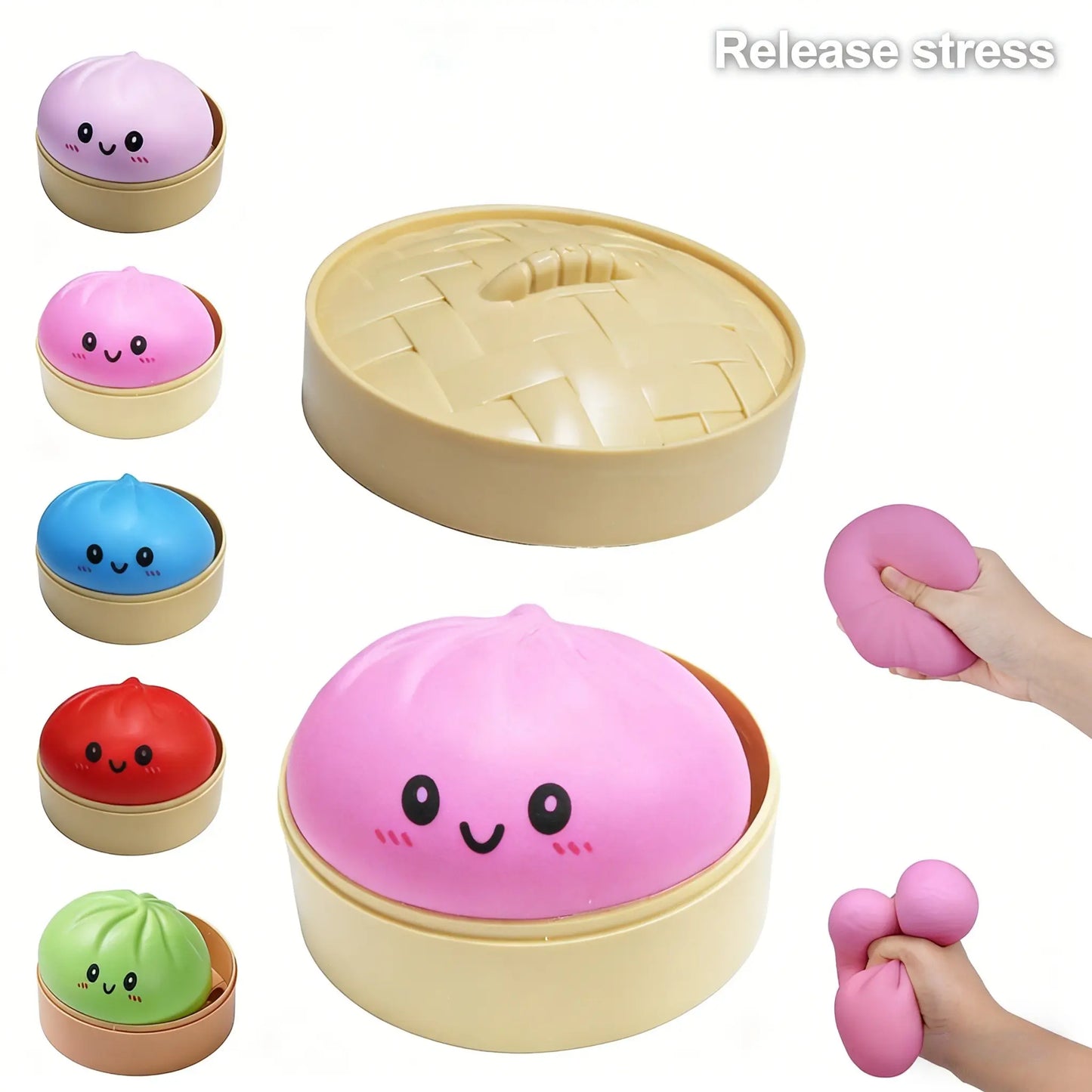 Smiling Dumpling Squishy Mystery Fidget Toy