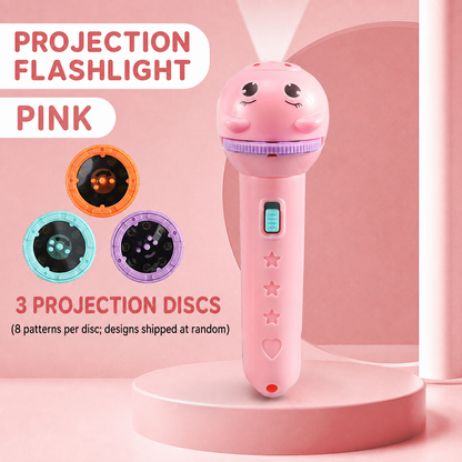 Kids' Projection Flashlight –48 Patterns, Bedtime Story & STEM Learning Toy