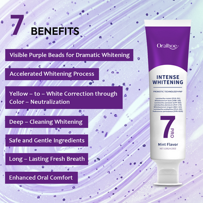 Probiotic 7-Pro Intensive Toothpaste, Enamel Repair & Fresh Breath