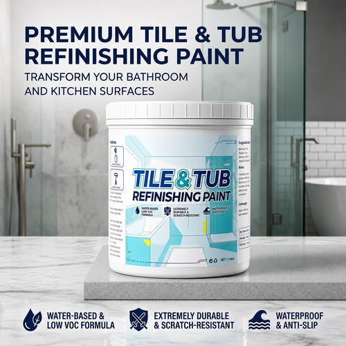Premium Tile & Tub Refinishing Paint Kit