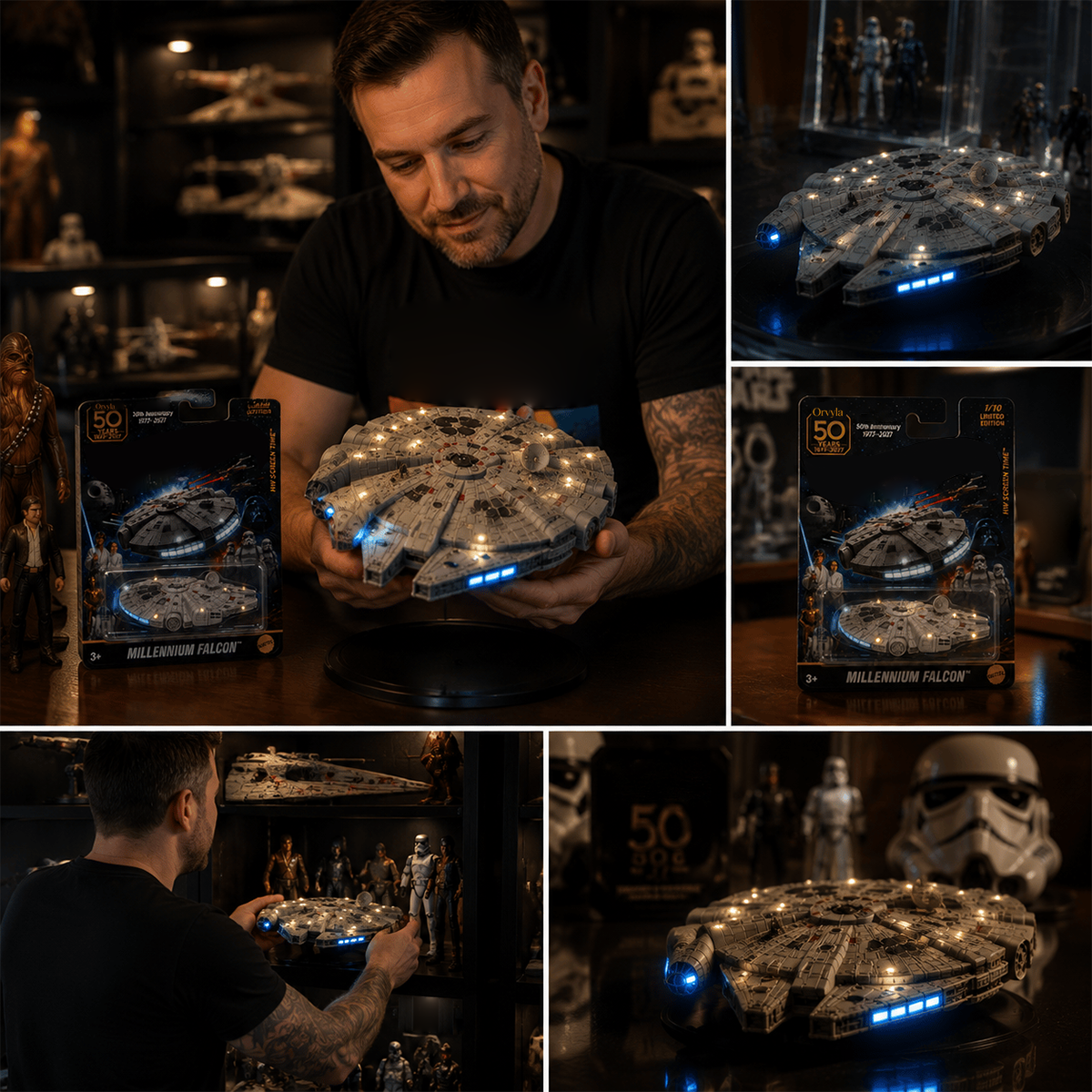Galaxy-Inspired Die-Cast Car Model 50th Anniversary Commemorative Model