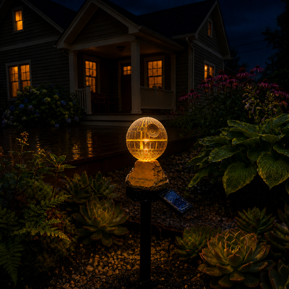 🌌🔥Sci-Fi Starship Solar Garden Light