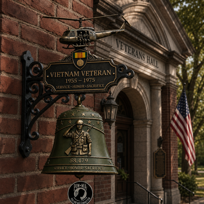 🔔 Veteran Tribute Wall Bell 🎖️
