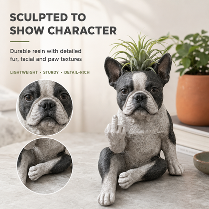 🐶Boston Terrier Planter — Instantly Infuse Your Plants with Personality 🌿