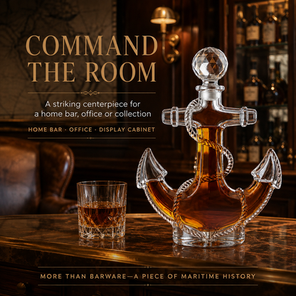⚓️US Navy 250th Anniversary Anchor Whiskey Decanter