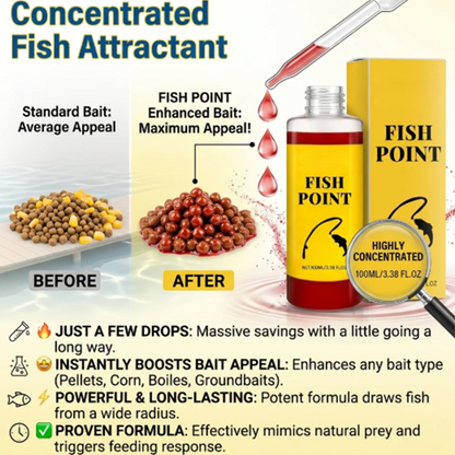 Concentrated Fish Attractant Liquid – Fast-Acting Red Worm Bait Additive for Freshwater Fishing, Enhances Scent & Improves Bite Response (100ml)