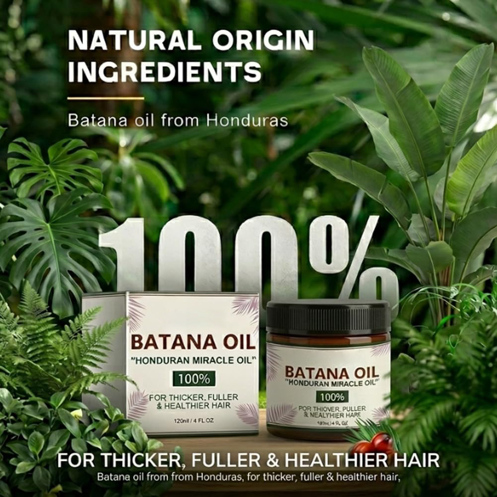 Batana Natural Hair Growth Oil,100% Pure Organic Batana,Prevents Loss for Men & Women