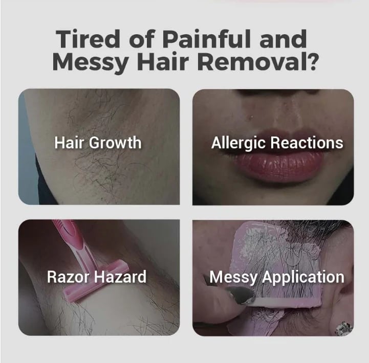 Hair Removal Cream for Women & Men – Gentle Depilatory Cream for Smooth-Looking Skin