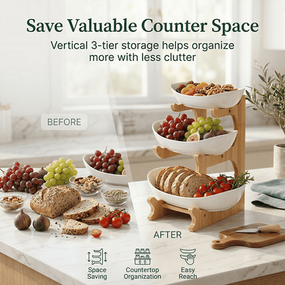 Practical Countertop Organizer for Daily Household Storage