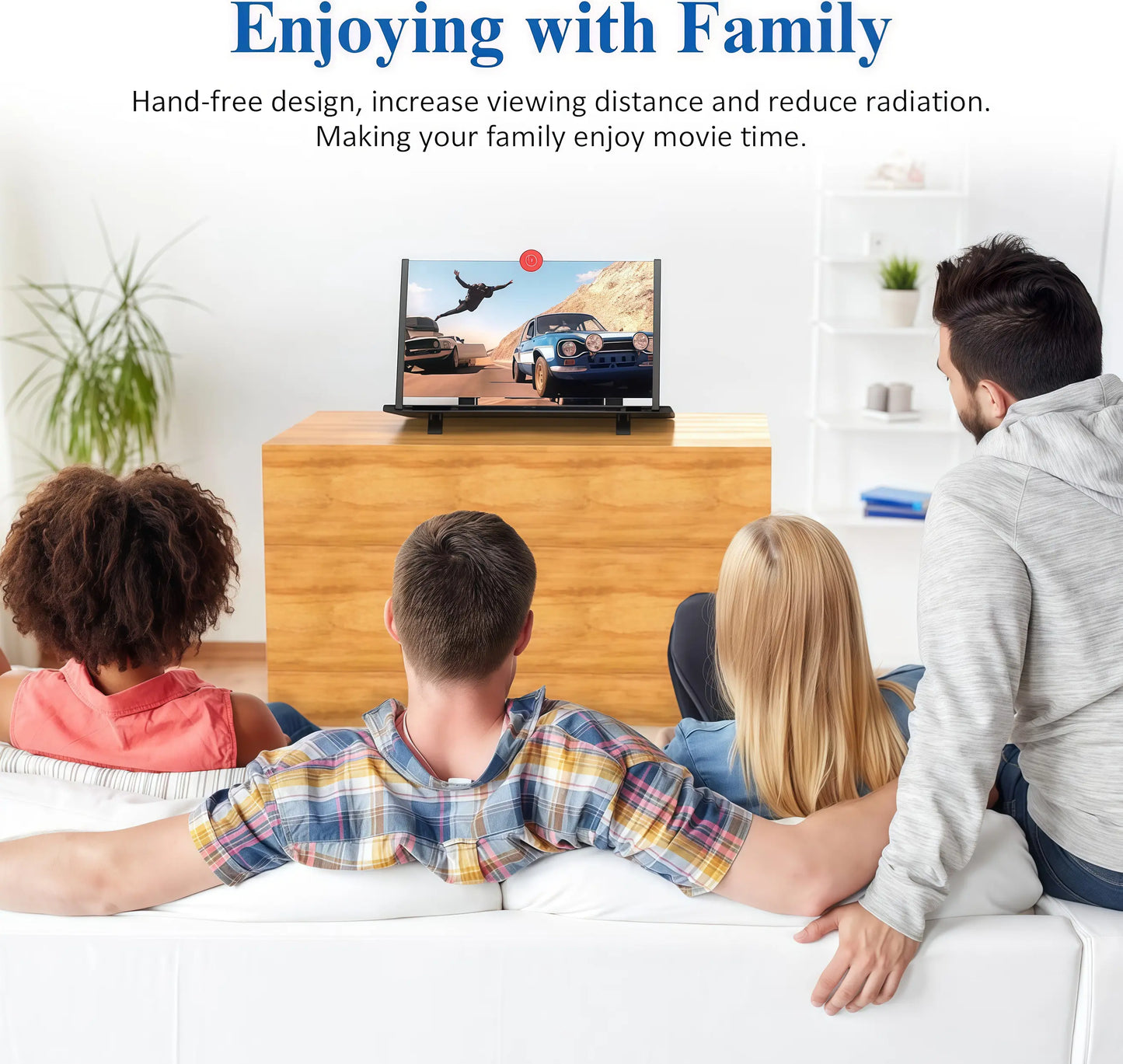 3D HD Foldable 12" Phone Screen Magnifier & Stand for Movies and Gaming