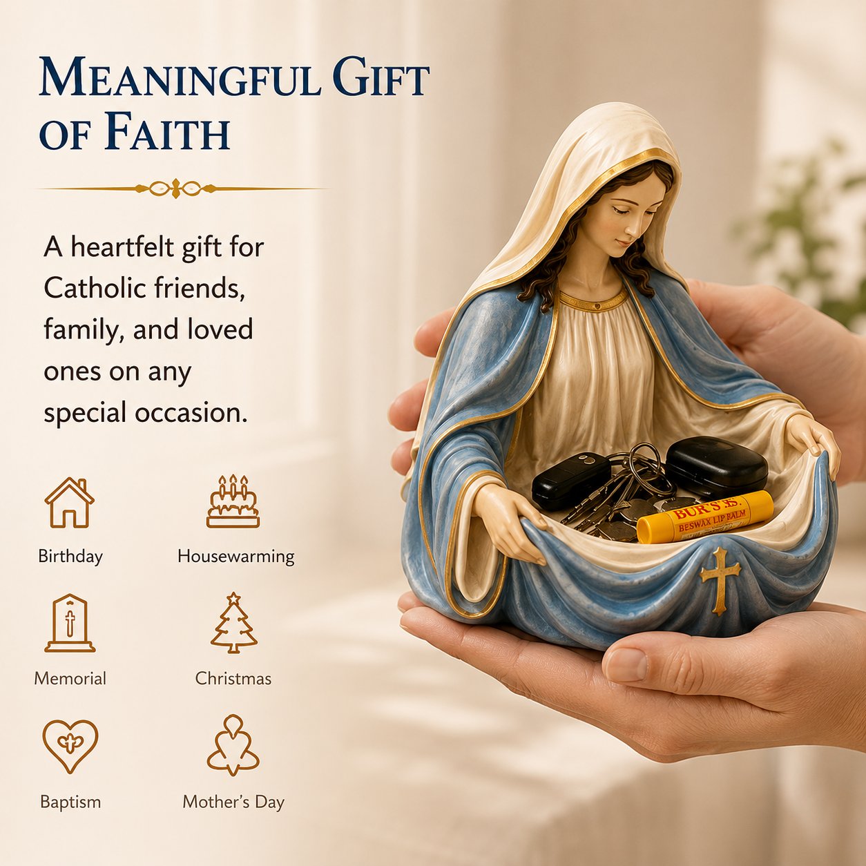 🔥Handmade Virgin Mary Catch-All Bowl
