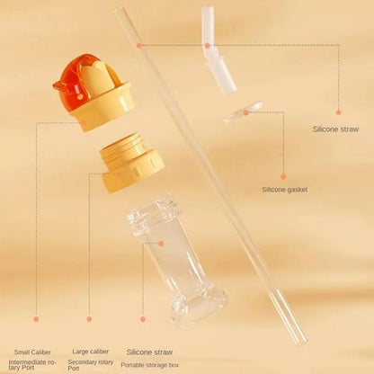 Universal Water Bottle Straw Cap – Spill-Proof Flip Top