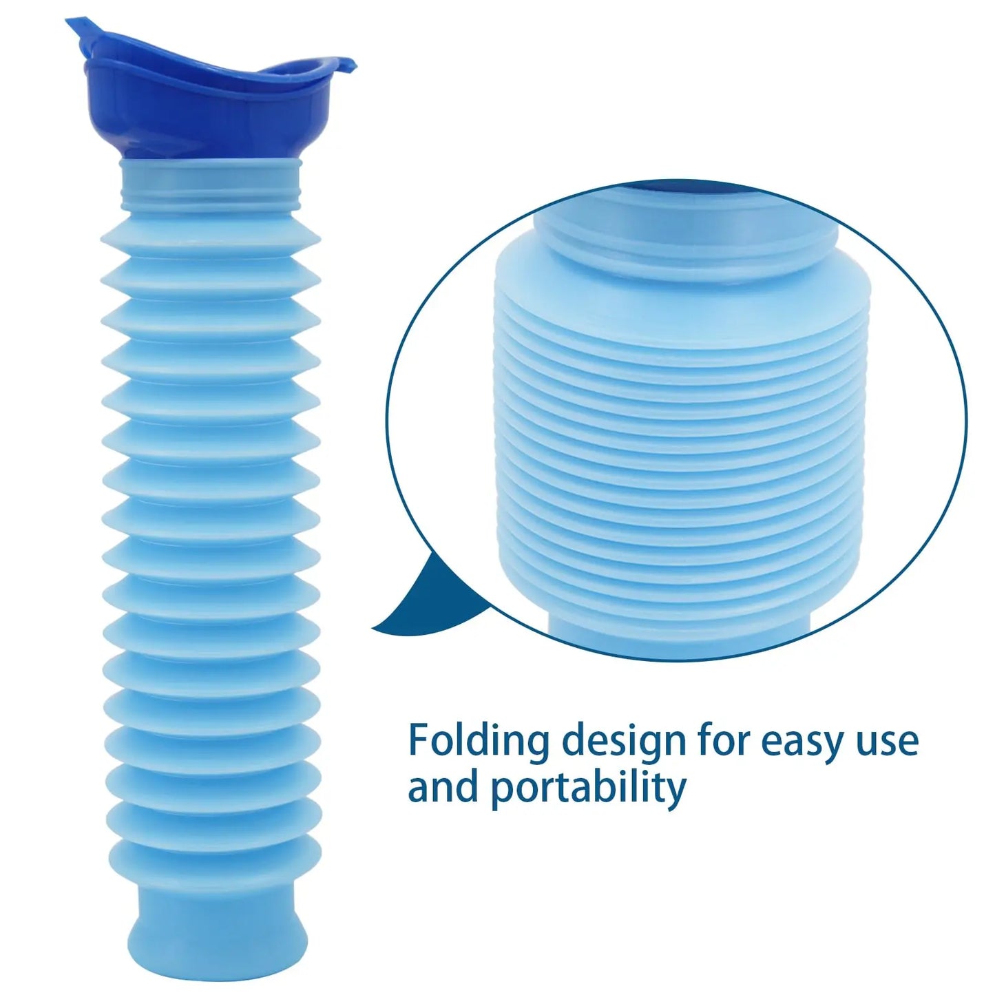 750ML Portable Urinal Bottle – Foldable Emergency Toilet for Travel & Camping