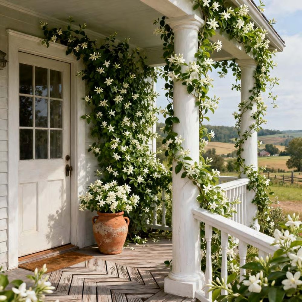 Perfume Jasmine Seeds – Winter Planting, Perennial Blooms & Fragrant Garden Elegance (Only seeds, without flower pot)