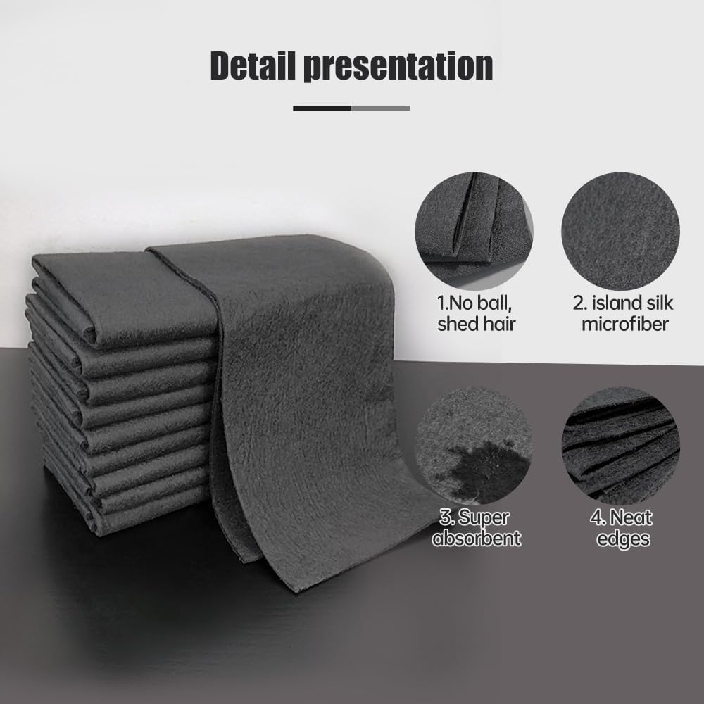 🔥 10-Pack Reusable Thickened Microfiber Cleaning Cloths – Streak-Free Magic Wipes for Glass, Windows & Cars