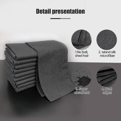 🔥 10-Pack Reusable Thickened Microfiber Cleaning Cloths – Streak-Free Magic Wipes for Glass, Windows & Cars