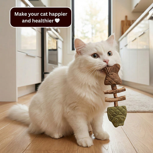 🐱Natural Catnip & Silvervine Chews – Healthy Chew Treats for Cats