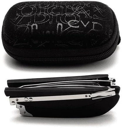 Foldable Anti-Blue Light Reading Glasses with Case, Anti Eyestrain/Glare Computer Reading Glasses