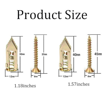 2026 Advanced Self-Drilling Drywall Anchors, Gypsum Board Screws Kit for Installations