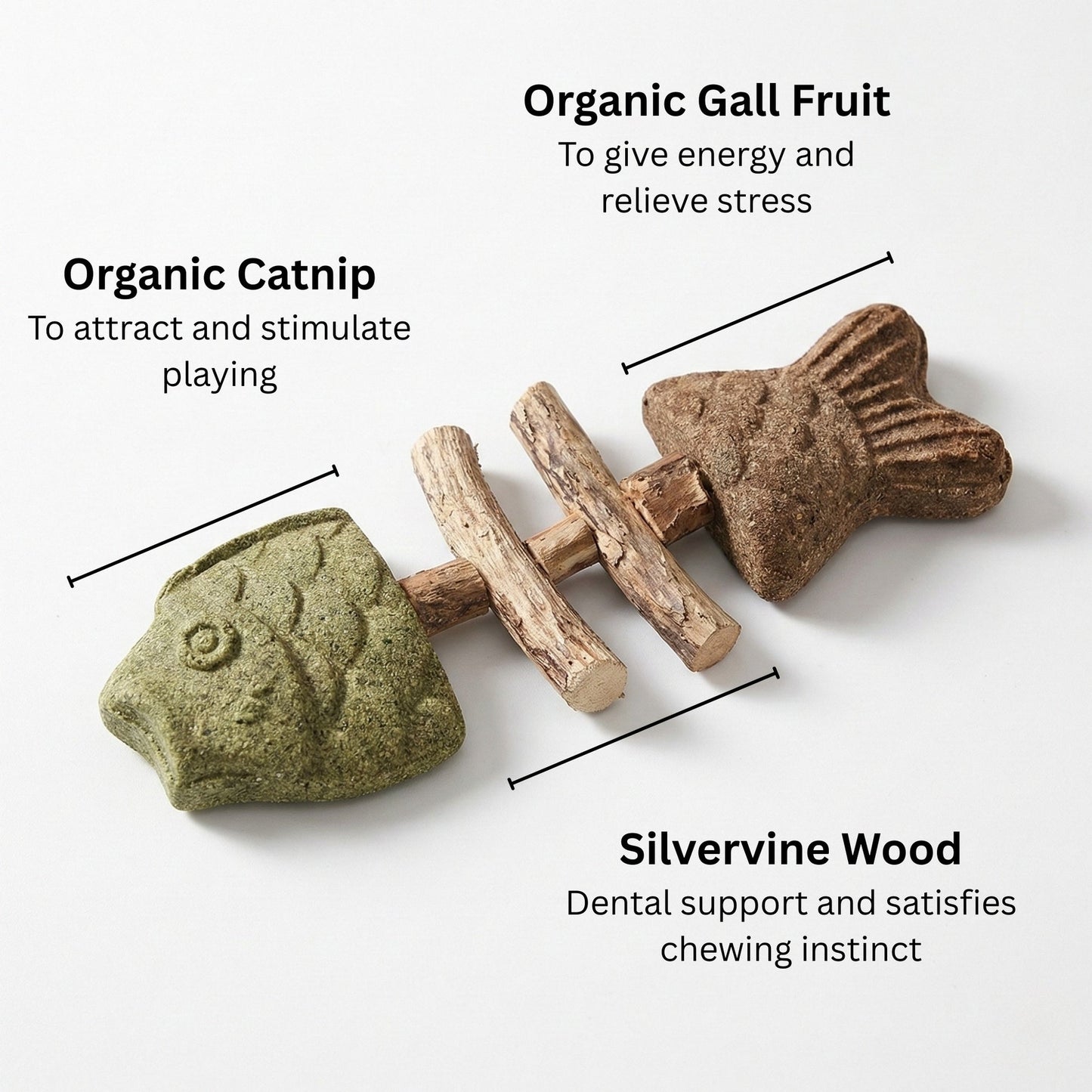 🐱Natural Catnip & Silvervine Chews – Healthy Chew Treats for Cats
