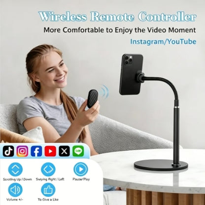 Smart Ring Remote Control – Wireless Video Scroller & Page Turner – Bluetooth Camera Shutter ✨📸