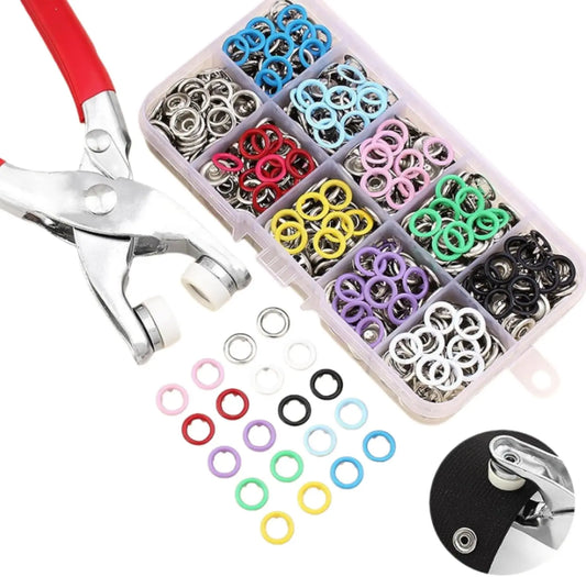Metal Buckle and Manual Pliers Set, DIY Sewing Craft Accessories