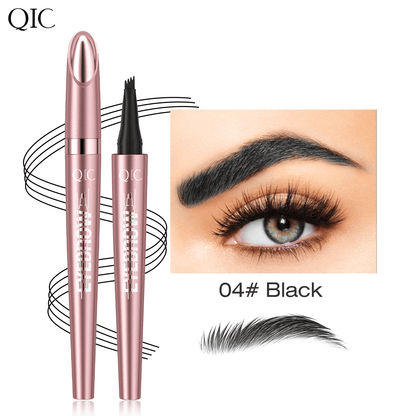 New Waterproof Micro-Fork Eyebrow Pencil, Long-Lasting Brow Pen for Natural Hair-Like Strokes