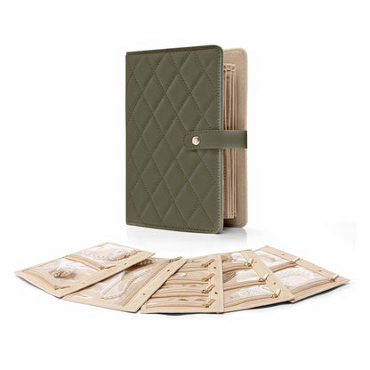 Travel Jewelry Organizer Notebook – Portable Jewelry Storage Case for Rings, Earrings & Necklaces