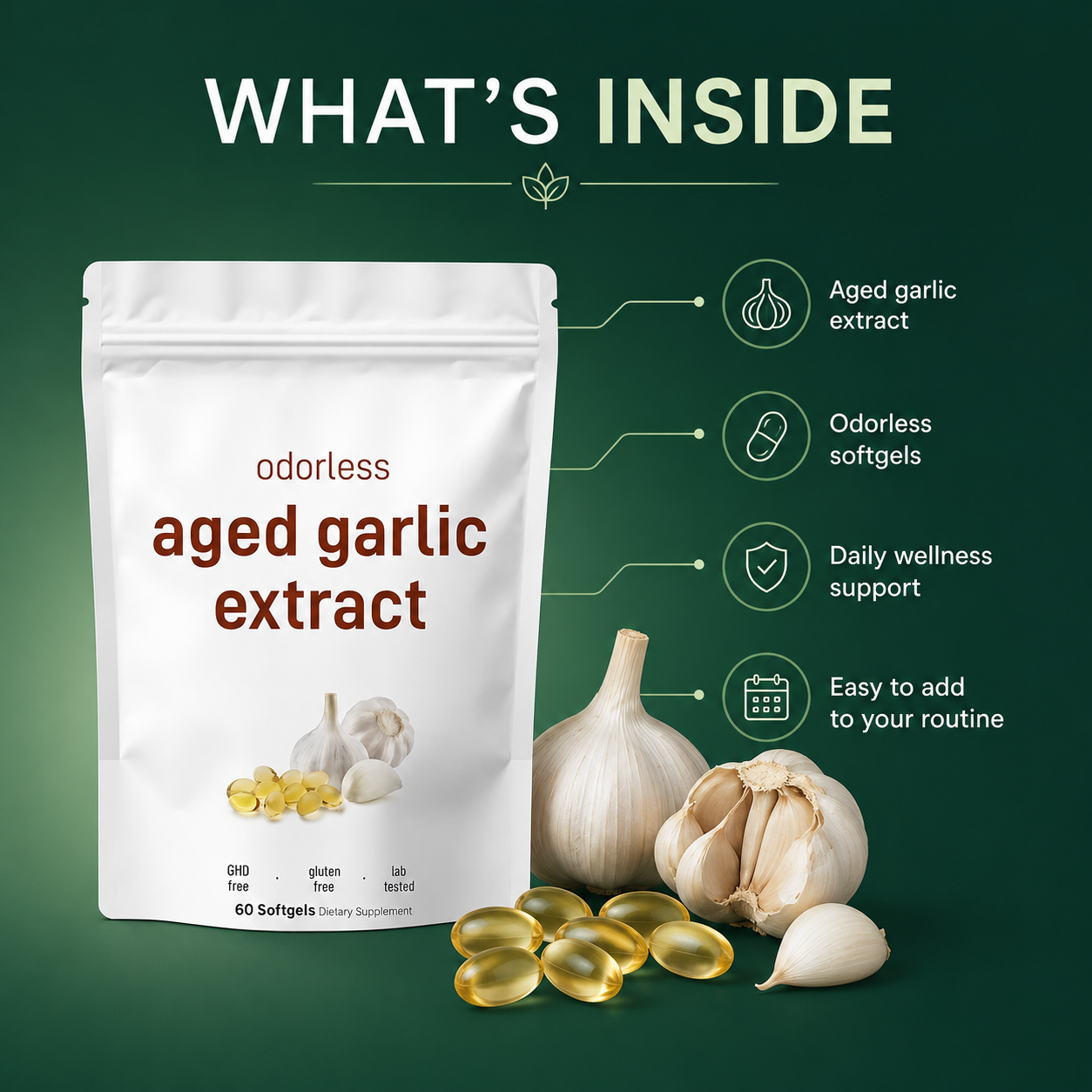 Odorless Garlic Softgels