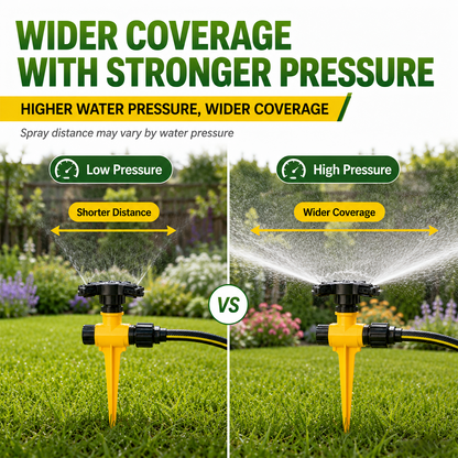 360° Rotation Auto Irrigation System Garden Lawn Sprinkler Patio