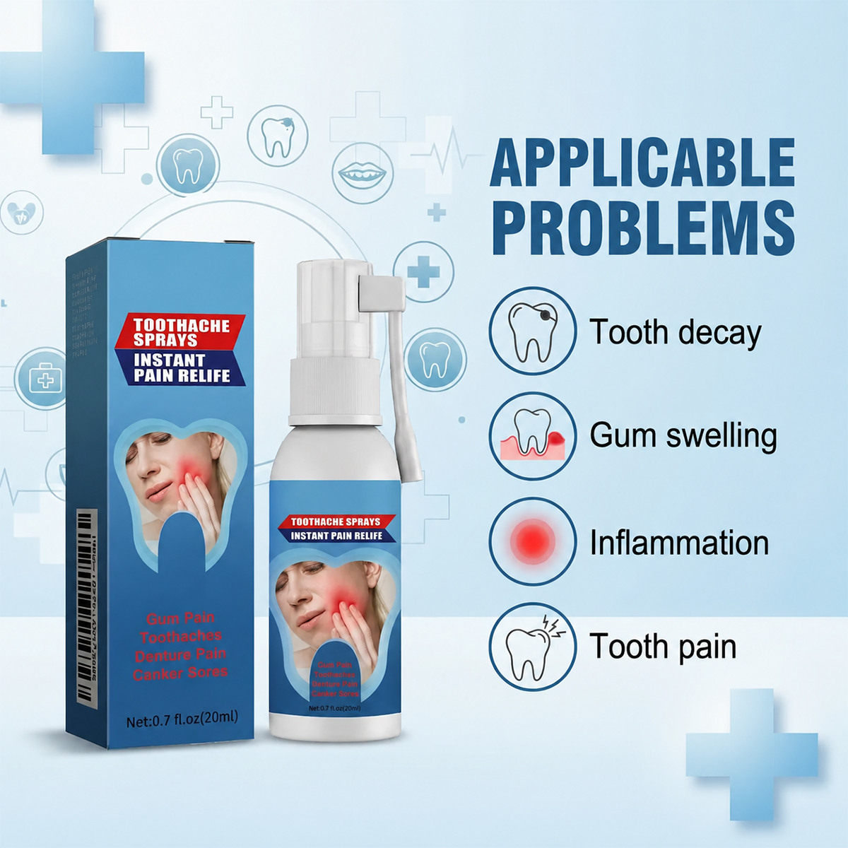 ✨Fast-Acting Toothache Spray for Teeth & Gums | Fresh Breath & Daily Oral Comfort Support