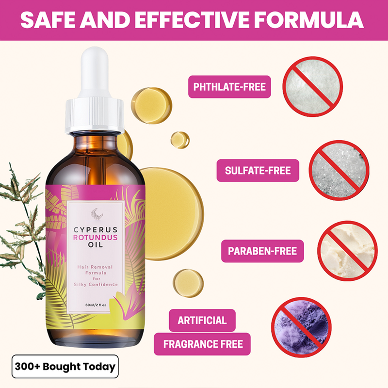 Cyperus Rotundus Oil for Natural Hair Reduction