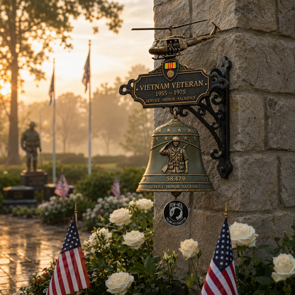 🔔 Veteran Tribute Wall Bell 🎖️