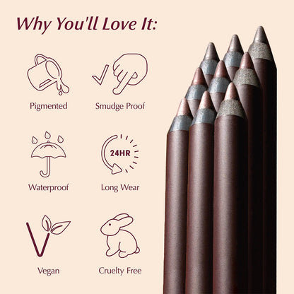 Cosmetics 24HR Waterproof Eyeliner Sharpable Eye Pencil