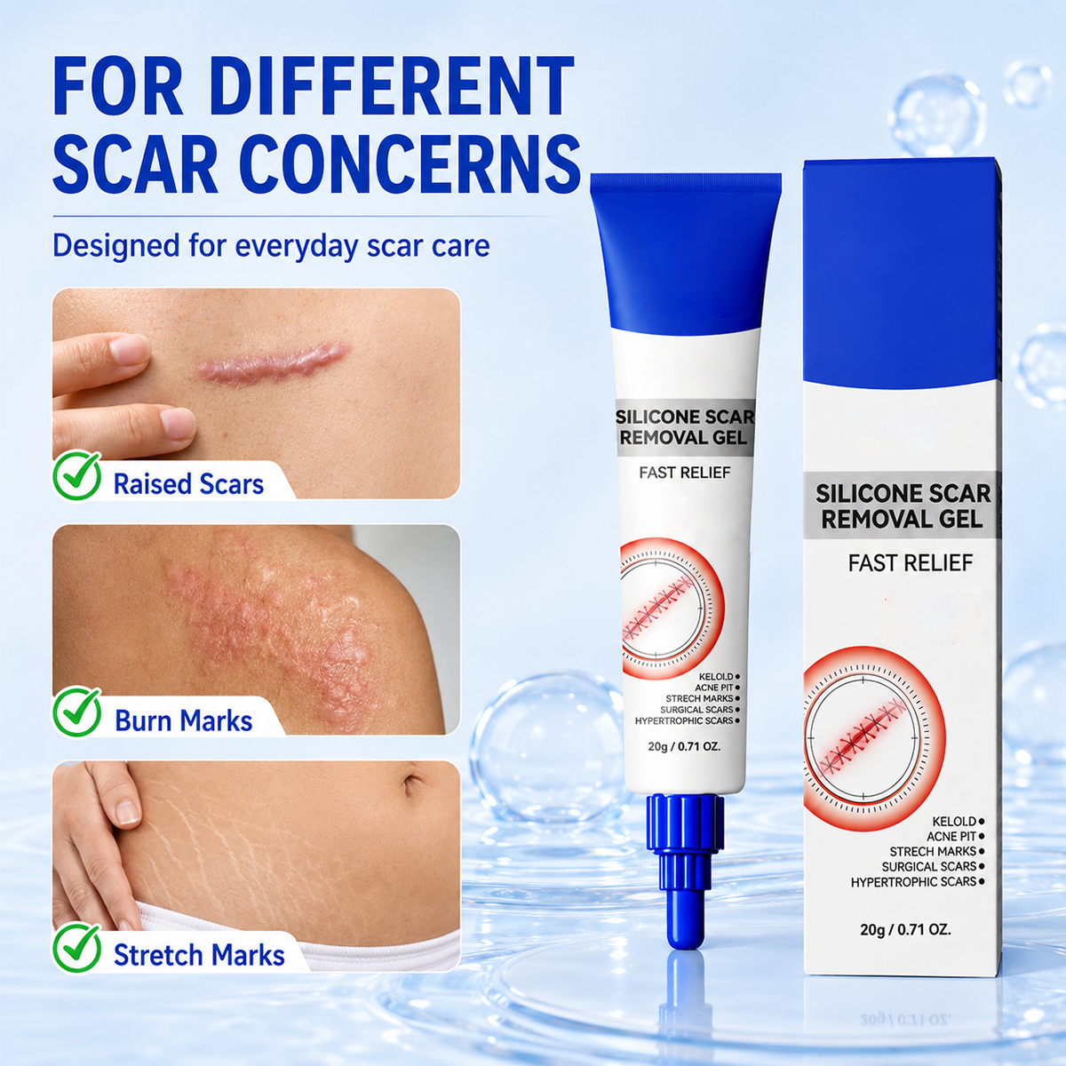 Advanced Silicone Scar & Wrinkle Smoothing Gel