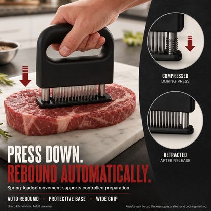 🥩Professional Spring-Loaded Meat Tenderizer