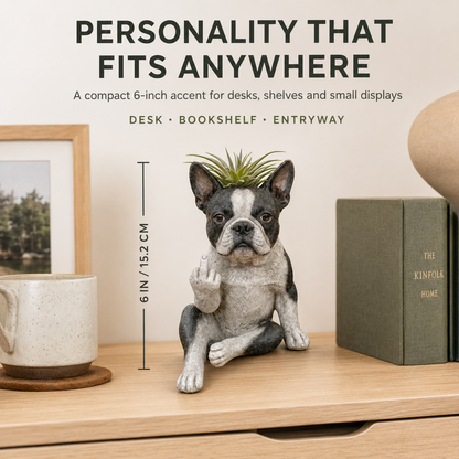 🐶Boston Terrier Planter — Instantly Infuse Your Plants with Personality 🌿